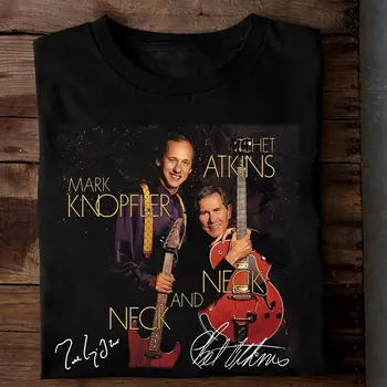 Новая Популярная Рубашка Mark Knopfler Chet Atkins Хлопчатобумажная Черная Рубашка Всех Размеров 1N3951