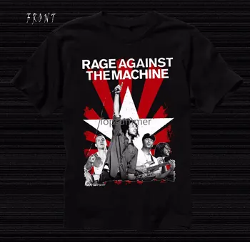 Rage Against The Machine -американская рок-группа- Футболки от размеров S до Cool, приталенный топ с буквенным принтом, футболка